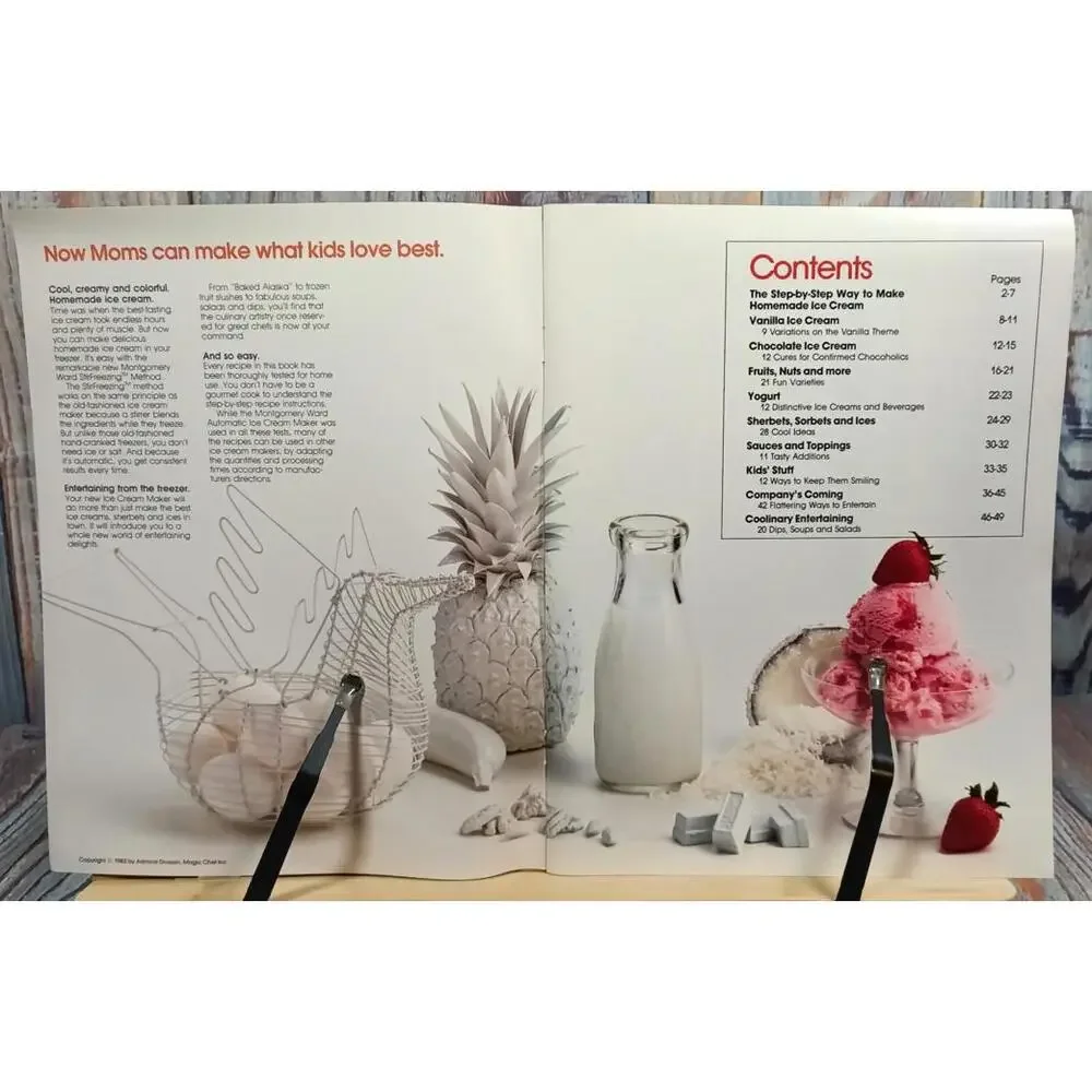 Ice‎ Cream Machine Recipe Book by Montgomery Ward